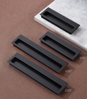 Wholesale Zinc Alloy Modern Luxury Kitchen Cabinet Handles Matt Gold Black Wardrobe Door Drawer Furniture Pull Handle