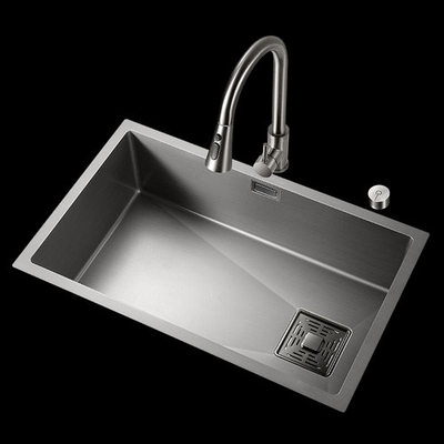 Wholesale Simple Design Custom Modern Rectangular Metal Brass Chrome Double Kitchen Sink For Home Use
