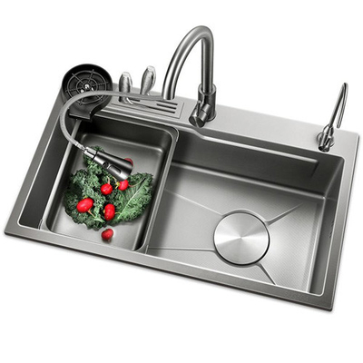 Nano Kitchen 304 Stainless Steel Handmade Small Sink Single Tank Undercounter Basin Sink Wholesale From China Factory