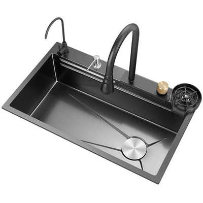 Nano Kitchen 304 Stainless Steel Handmade Small Sink Single Tank Undercounter Basin Sink Wholesale From China Factory