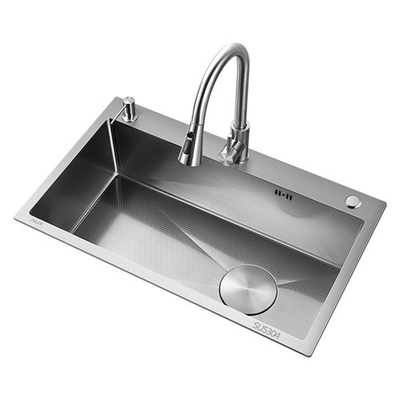Nano Kitchen 304 Stainless Steel Handmade Small Sink Single Tank Undercounter Basin Sink Wholesale From China Factory