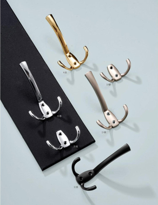 Hat Hanging Wall Mounted Hook Antique Cast Iron Colour Coat Hooks / Old Vintage Natural Matt Black Lacquer