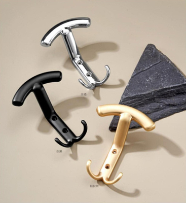 Hat Hanging Wall Mounted Hook Antique Cast Iron Colour Coat Hooks / Old Vintage Natural Matt Black Lacquer