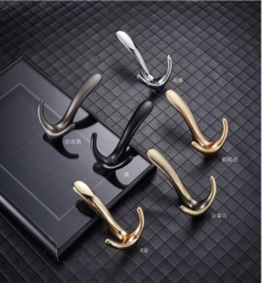 European Double Cloth Coat Hooks Metal Hooks Modern Clothes Hooks For Bedroom