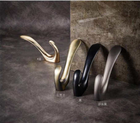 European Double Cloth Coat Hooks Metal Hooks Modern Clothes Hooks For Bedroom