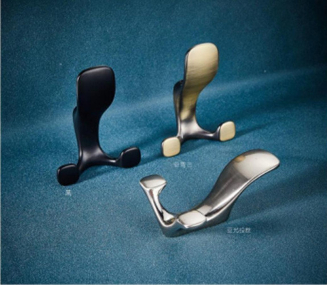 European Double Cloth Coat Hooks Metal Hooks Modern Clothes Hooks For Bedroom