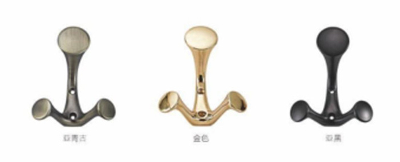 European Double Cloth coat hooks metal Hooks modern Clothes Hooks For Bedroom