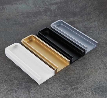Customized Length Aluminum Concealed Handles For Wardrobe Cabinet With Clear Look