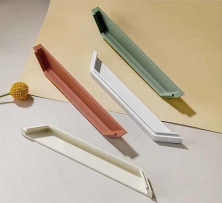 Aluminum Alloy Drawer Wardrobe Slotted Embedded Concealed Furniture Cabinet Door Pull Handle