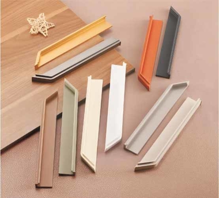 Aluminum Alloy Drawer Wardrobe Slotted Embedded Concealed Furniture Cabinet Door Pull Handle