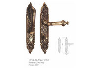 Antique Copper Zinc Alloy Door Handle Iran Style Stainless Steel Lock Body