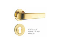Chrome Plated Zinc Alloy Door Handle , Door Pull Handles  Profile Cylinder 85mm Length