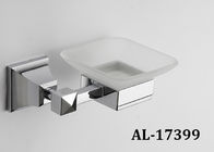Doubleglass Shelf Pretty Bathroom Accessories Stainless Steel High Standard