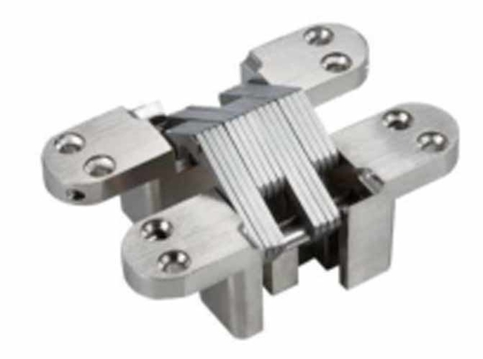 Modern 180 Degree Concealed Cross Steel Furniture Hinge For Framed Folding Kitchen Living Room Bedroom Bathroom Home Office