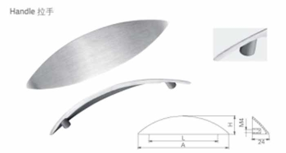 Steel SUS304 Cabinet Handled Furniture Stainless Steel 304 Handle Kitchen Cabinet Door Handle