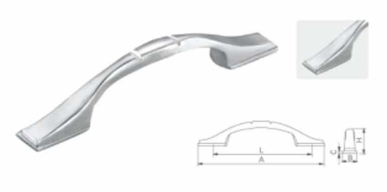 Steel SUS304 Cabinet Handled Furniture Stainless Steel 304 Handle Kitchen Cabinet Door Handle