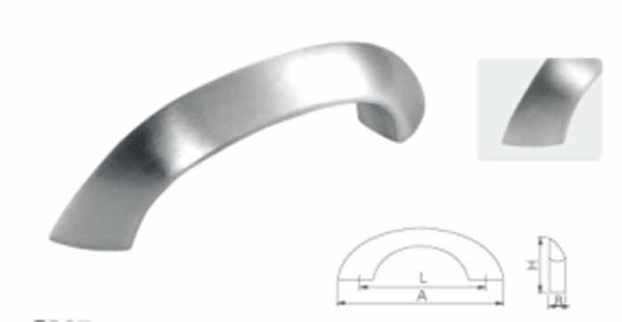 Hole Distance Customize Stainless Steel 304 Matte Door Handle With Screw Fitting