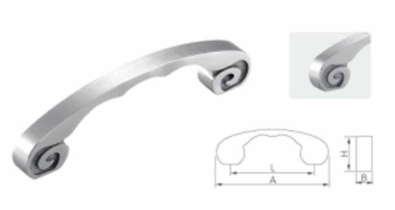 Hole Distance Customize Stainless Steel 304 Matte Door Handle With Screw Fitting