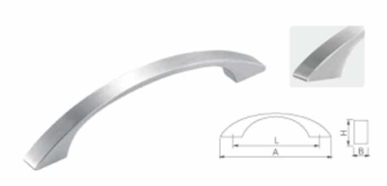Hole Distance Customize Stainless Steel 304 Matte Door Handle With Screw Fitting