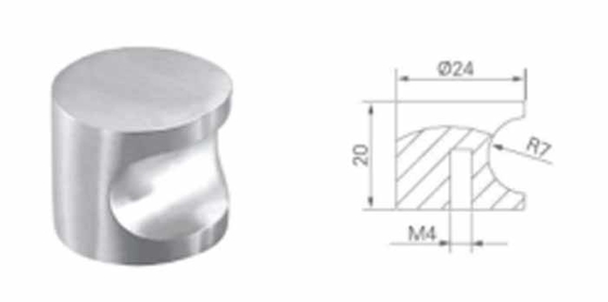 Stainless Steel 304 Ball Knob For Furniture Cabinet Drawer Door 25mm 30mm Separate Rose Kitchen Bedroom Dresser Hotel Living Room