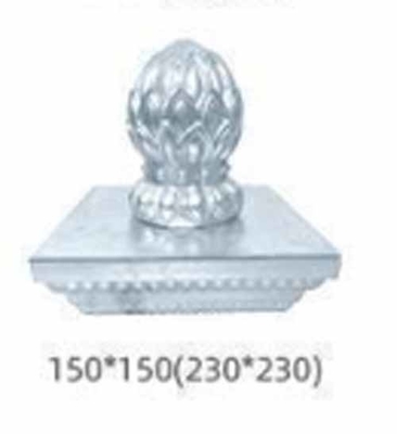 Guardrail Outdoor Fence Galvanized Steel Post Cap Tube Cap For Gardening Fence