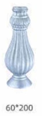 100x100 Or 4x4 Inch Cast Aluminum Fence Post Cap With Ornamental Metal Frame And 3D Modelling Service