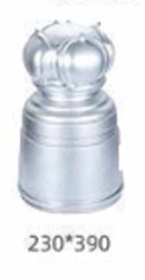 50x50 65x65 Decorative Square Base Aluminum Round Fence Post Caps