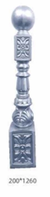 Modern Design Indoor Aluminum Stair Baluster Ornamental Aluminum Stair Railing