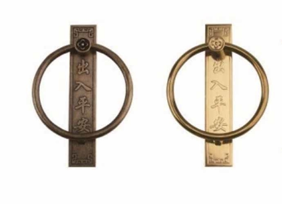 Flower Shape Clear Finished Door Knocker Anti-theft Anti-rust Door Knocker Antique Design Metal Door Accessories at Low Cost