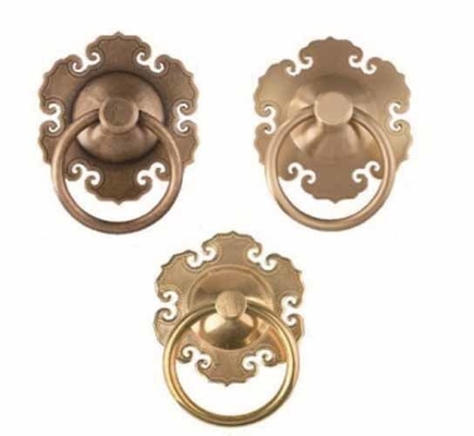 Flower Shape Clear Finished Door Knocker Anti-theft Anti-rust Door Knocker Antique Design Metal Door Accessories at Low Cost