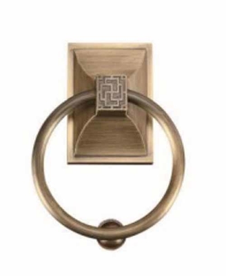 New Chinese style sliding pure copper door knocker, wooden door handle, brass glass door handle, double-door villa gate handle