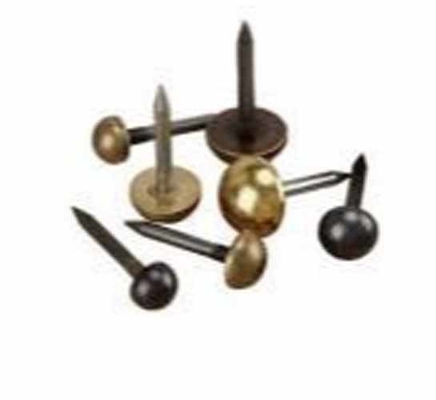 Brass Decorative Furniture Sofa Nails Thumb Tacks with Cap Head and Smooth Shank