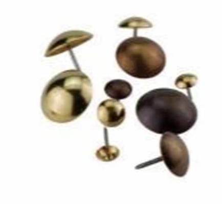 Brass Decorative Furniture Sofa Nails Thumb Tacks with Cap Head and Smooth Shank