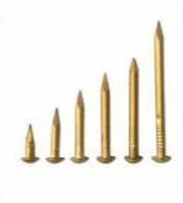 Brass Decorative Furniture Sofa Nails Thumb Tacks with Cap Head and Smooth Shank