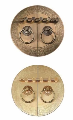 Hidden Copper Flush Bolt Latch Door Lock Locking Function And Satin Nickel Finish For Security Guard