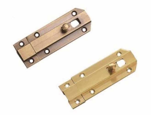 Furniture Hardware Padbolt Profile Steel Hardware Slide Brass Security Latch Lock Door Bolt Tower Bolt For Security