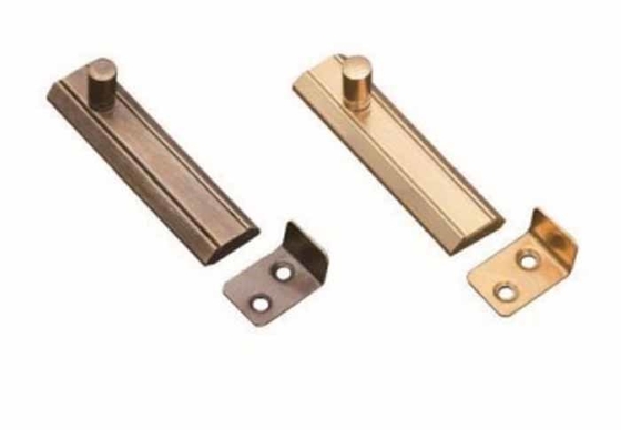 Furniture Hardware Padbolt Profile Steel Hardware Slide Brass Security Latch Lock Door Bolt Tower Bolt For Security