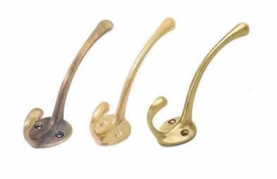 New Stylish Brass Hook Hanger Bathroom Accessories Single Hanger Coat Hooks and Wholesale Manufacture