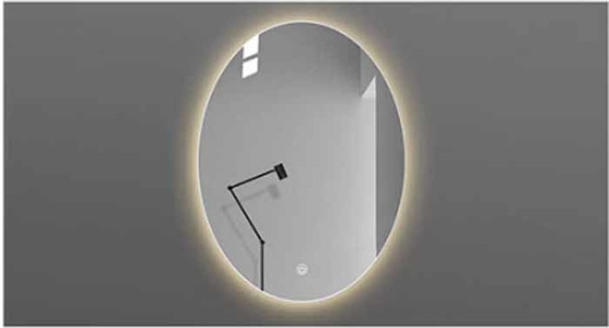 Modern High-End LED Bathroom Mirror with Durable Touch Screen for Bedroom Makeup & Hair Styling Salon Bath Mirror
