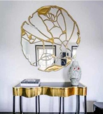 Durable Reusable Adjustable Aluminum Mirror Convenient Irregular Shape Home and Hotel Decor