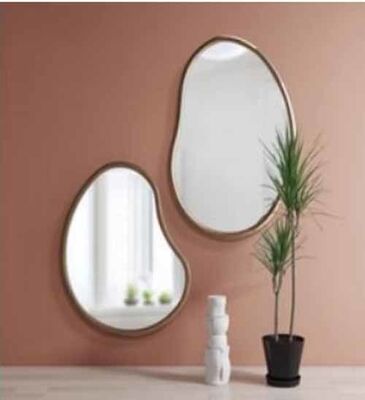 Durable Reusable Adjustable Aluminum Mirror Convenient Irregular Shape Home and Hotel Decor