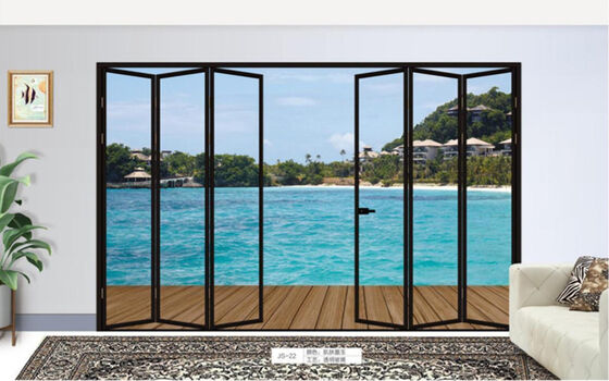 China GRH Hurricane Proof Bulletproof Impact Aluminum Sliding Doors Large Balcony Sliding Glass Door Patio