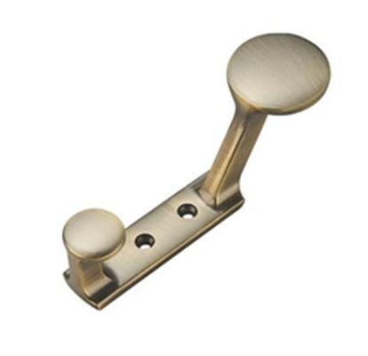 Metal Vintage Double Towel Coat Hook Wall Mount Black Rustic Coat Hook