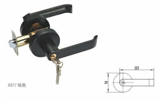 Cost-Effective Modern Matte Zinc Alloy Door Lever Handle for Apartment & Hotel Interior Doors