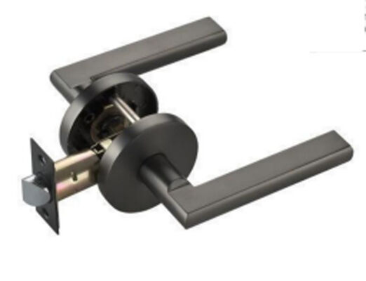 Heavy Duty 3-Point Lock Privacy Aluminum Alloy Door Door Lever Handles With Lock Cylinder for Bedrooms Apartments Kitchens