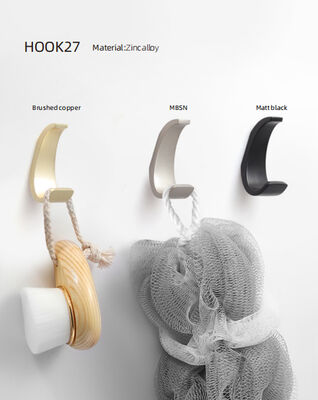 Modern Y-shaped Simple Solid Zinc Alloy Coat Hook Key Hook Double Hook Door Hat Rack Bedroom Bathroom Wardrobe Furniture