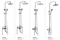 Brass Bathroom Ceiling Rain Shower Faucet Set With Single Handle