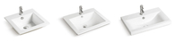 Modern design ceramic sink hotel bathroom hand rectangular wash basin lavabo vessel table top