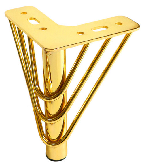 Metal Furniture Legs Modern Replacements Feet Heavy Duty Tapered Table Sofa Legs Couch Feet With Screws