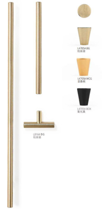 Solid Aluminium Alloy Recessed Mounted Furniture Cabinet Wardrobe Handle For Home Decoration L 150mm X W34.5mm X D 18.4m